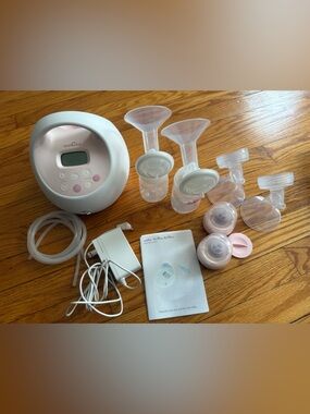 Spectra Portable Electric Breast Pump - Pink and White